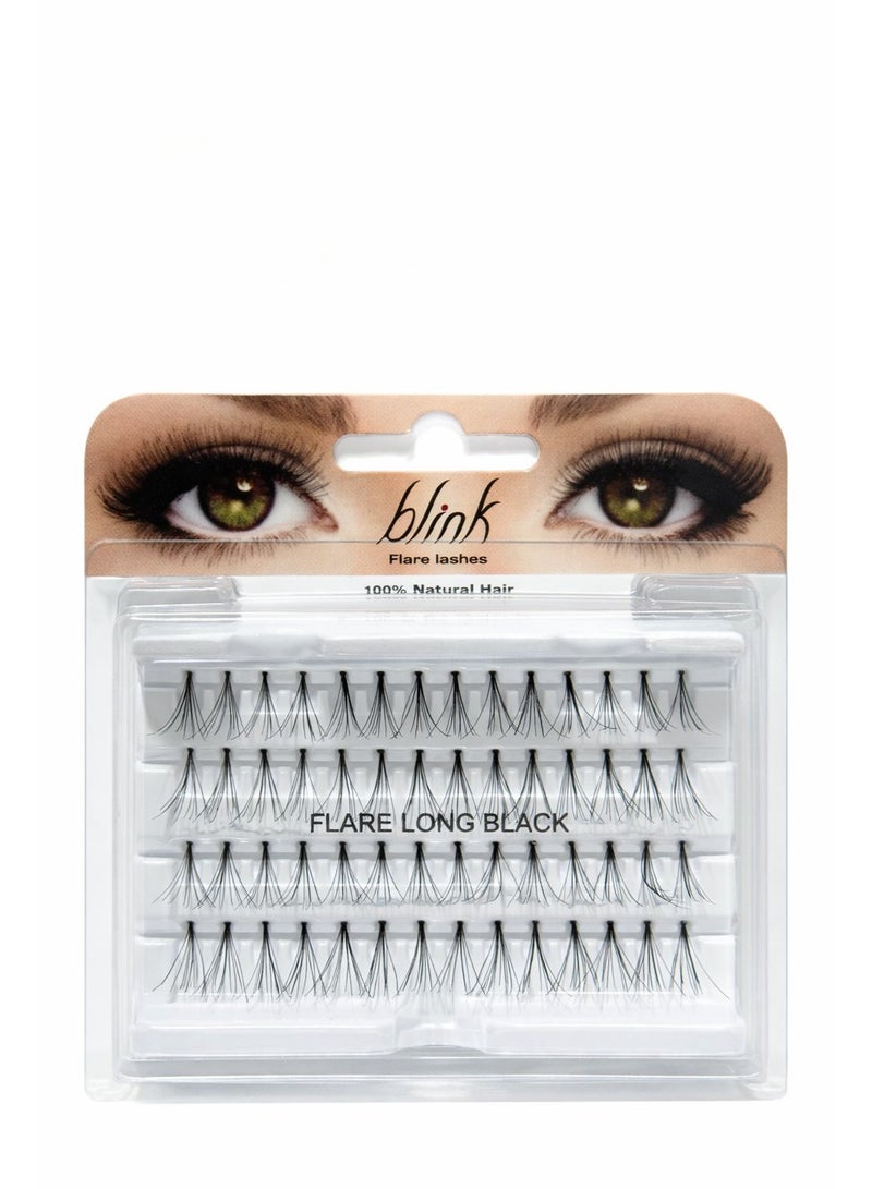 Blink Lashes Blink Individual Flare Lashes - Long Black 56ct, Pack of 1 - Image 1